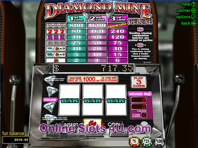 Diamond Mine Deluxe Slot